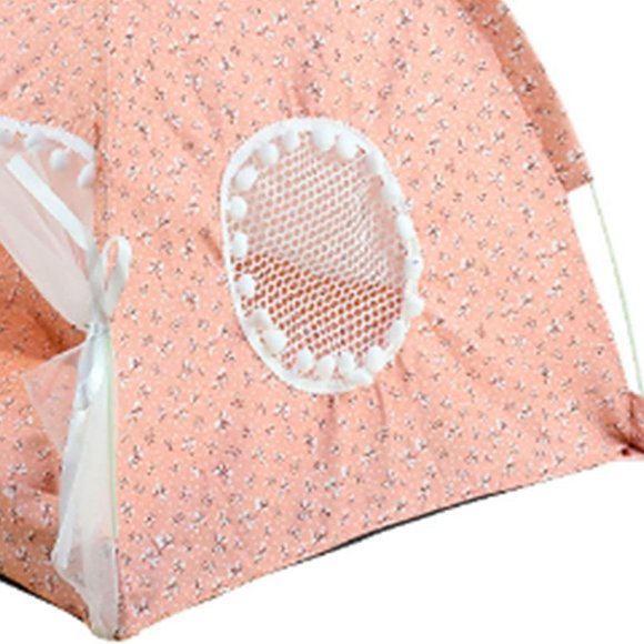 NWOT Pet Cat or Dog Tent - Cave Hut/Sleep House/Playpen - Pink - Picture 7 of 10